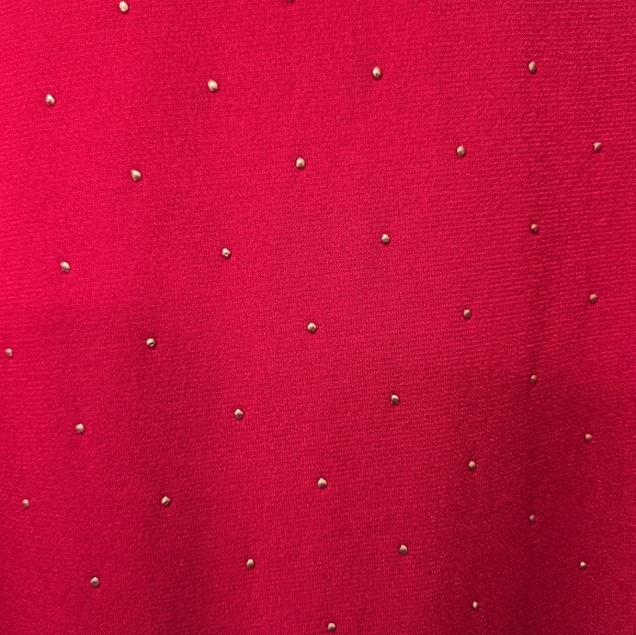 Liz Claiborne red blouse top shirt misses size large NWOT - Picture 6 of 8